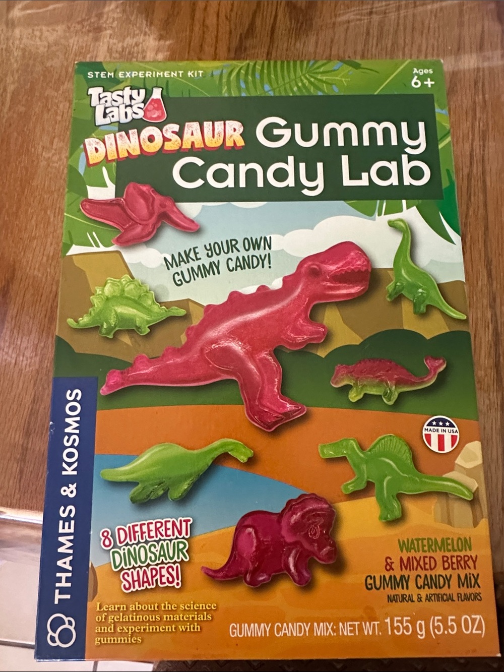 Dinosaur Gummy Candy Lab - Red & Green